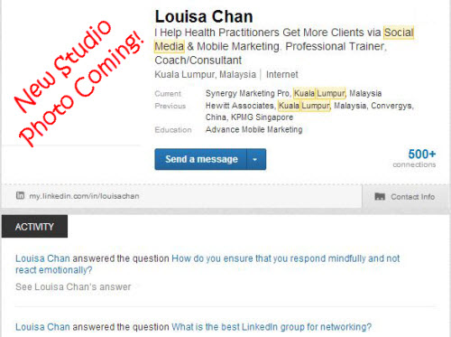 New LinkedIn Profile For Louisa Chan