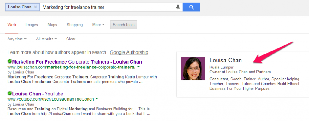 Google Author Louisa Chan
